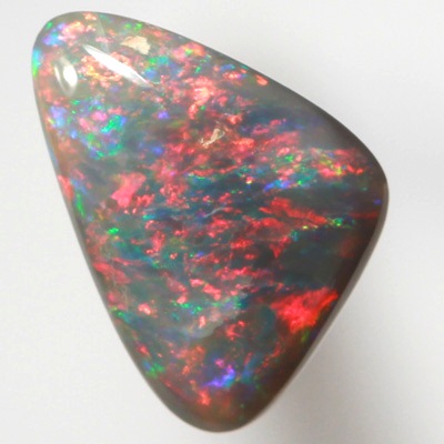 SOLID BLACK OPAL Sparkles of bright fire red always